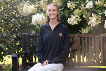 Black Albion College Shield 1/4-Zip Pullover